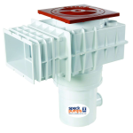 BADU®Skim Pool Weir Complete Weir Gunite Large White/Terracotta