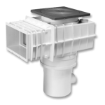 BADU®Skim Complete Pool Weir Gunite Large White/Grey