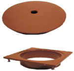 POOL WEIR REPLACEMENT AQUA WEIR DECK COLLAR BROWN LARGE - Image 2