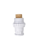 PoolSkim Insert Union with Short Sanded Adaptor in White