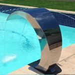 POOL WATERFEATURE C SPOUT FLOOR MOUNT 450X780 - Image 2