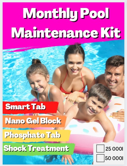 POOL CARE MONTHLY POOL MAINTENANCE KIT 50000LT