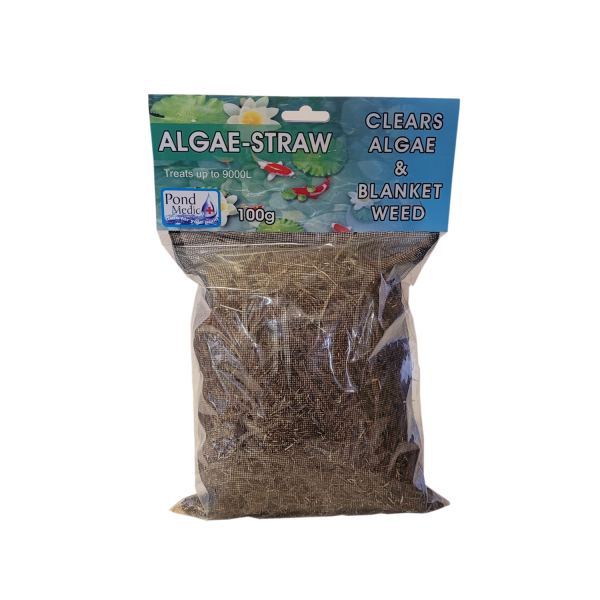 KOI POND ALGAE STRAW 100G POND MEDIC