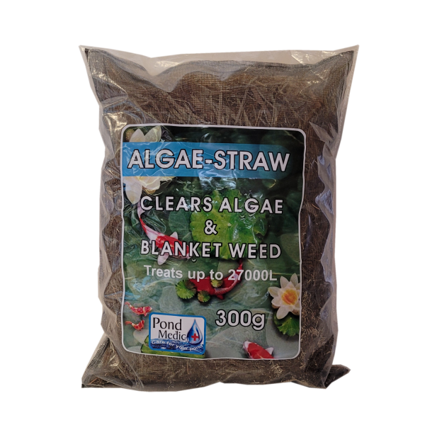 KOI POND ALGAE STRAW 300G POND MEDIC