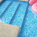 POOL MOSAIC TILES RECONSTITUTED GLASS TILE BLUE MIX - Image 2