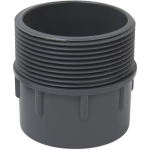 POOL FITTING PVC 50mm ID X 2″ MALE THREADED ADAPTOR (27) (BLACK) - Image 2