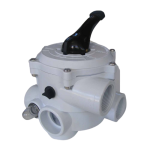 POOL FILTER MULTI PORT VALVE AQUAMAX COMPLETE (STANDARD GLUED)