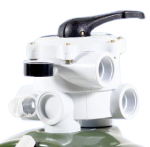 POOL FILTER MULTI PORT VALVE COMPLETE SURFACE MOUNT THREADED (AQUAMAX)
