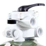 POOL FILTER MULTI PORT VALVE COMPLETE SURFACE MOUNT THREADED (AQUAMAX)