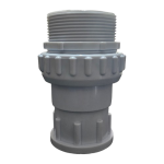 POOL FITTING PVC UNION 50mm 2″MALE THREAD AQUAMAX (WHITE)