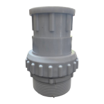 POOL FITTING PVC UNION 50mm 2″MALE THREAD AQUAMAX (WHITE) - Image 2