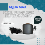 POOL PUMP AND FILTER AQUAMAX 1.5KW/5BAG (COMBO SPECIAL)