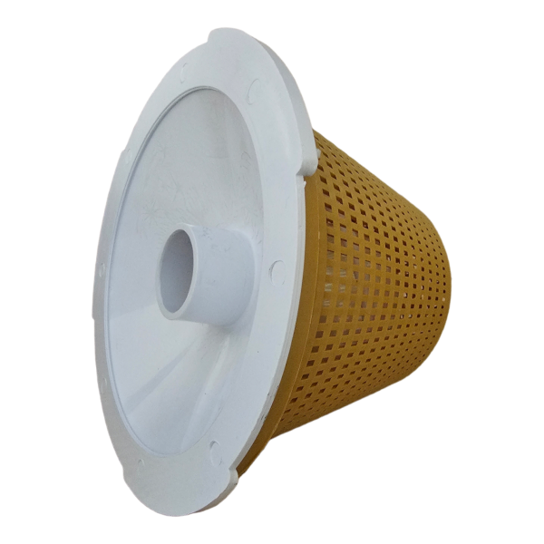 POOL WEIR REPLACEMENT COMBO SWIMQUIP WEIR MUSTARD BASKET AND WHITE VAC LID - Image 3