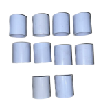POOL FITTING PVC STRAIGHT CONNECTOR 50mm WHITE (10 PACK)