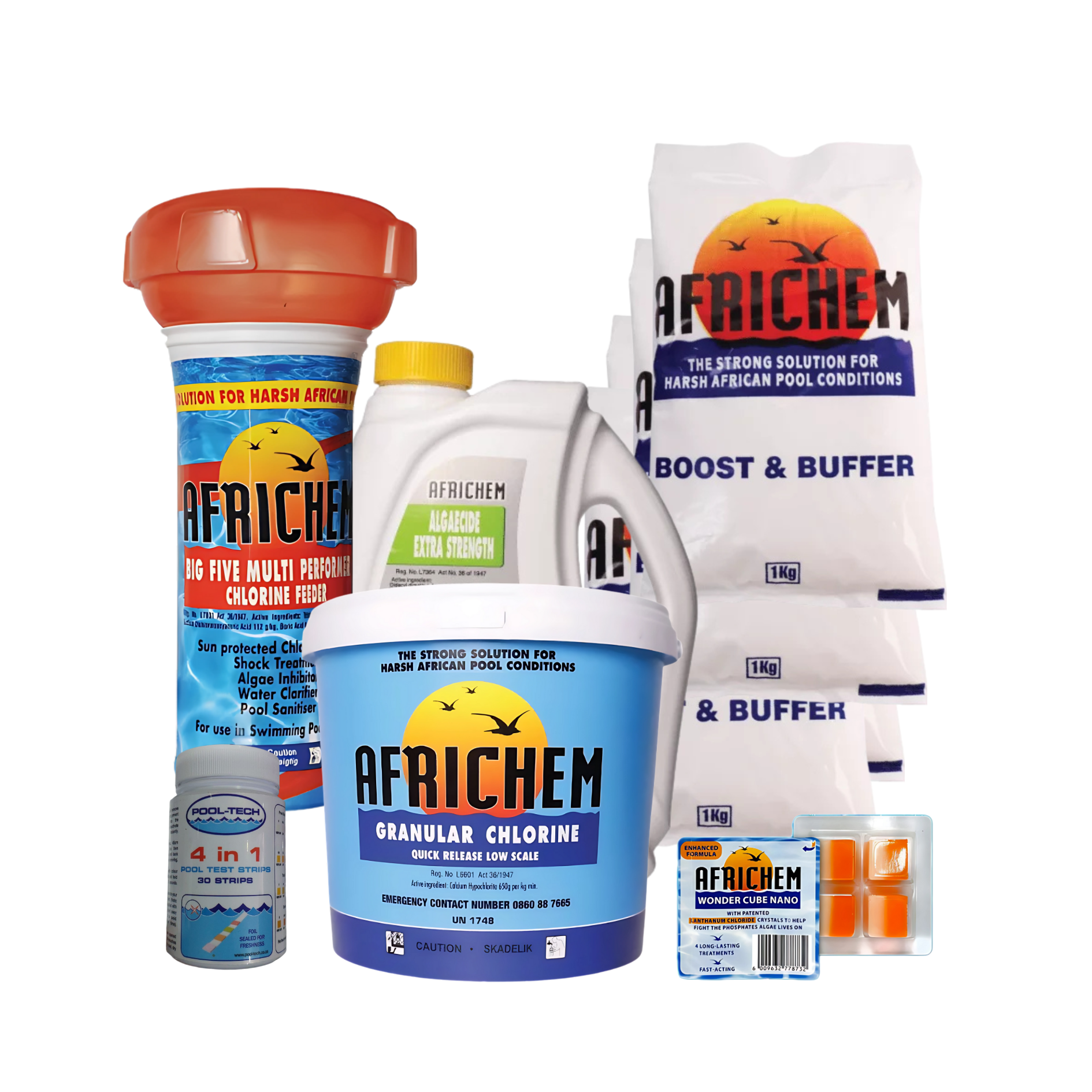 POOL CARE AFRICHEM NEW POOL STARTER KIT 10kg