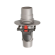 Front view of Zodiac Automatic Weir Control Valve showing the spring-loaded regulator flap and red locking clip – Genuine suction control part at Pool Mecca.