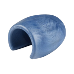 Side view of blue ZODIAC MX8-MX6 Clip-On Hose Float showing textured foam material and open C-clip design – Available at Pool Mecca.