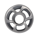 Front face of Zodiac MX8-MX6 Pool Cleaner Wheel showing the five-spoke design and central mounting hub – Genuine part at Pool Mecca.