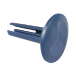 Blue Zodiac MX8 and MX6 Wheel Pin replacement part showing split-shaft locking mechanism – Available at Pool Mecca.