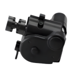 Rear profile of Zodiac MX8 Gearbox Side A showing durable black housing and mounting screw location – Available from Pool Mecca.