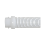 Zodiac Twist Lock Hose male end showing the locking nub for secure attachment – Pearl White 1.2m replacement hose from Pool Mecca.