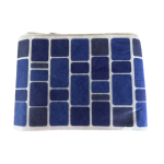 POOL MOSAIC WATERFALL BLUE ECONO