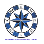 POOL MOTIF NAVIGATION COMPASS MEDIUM (1200mm)