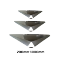 Stainless steel weir spout creating a water curtain effect on a swimming pool wall in South Africa